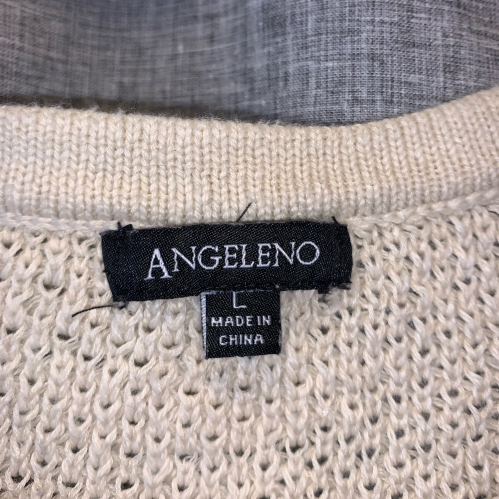 womens large distressed/inside out Angeleno sweater - Picture 3 of 3